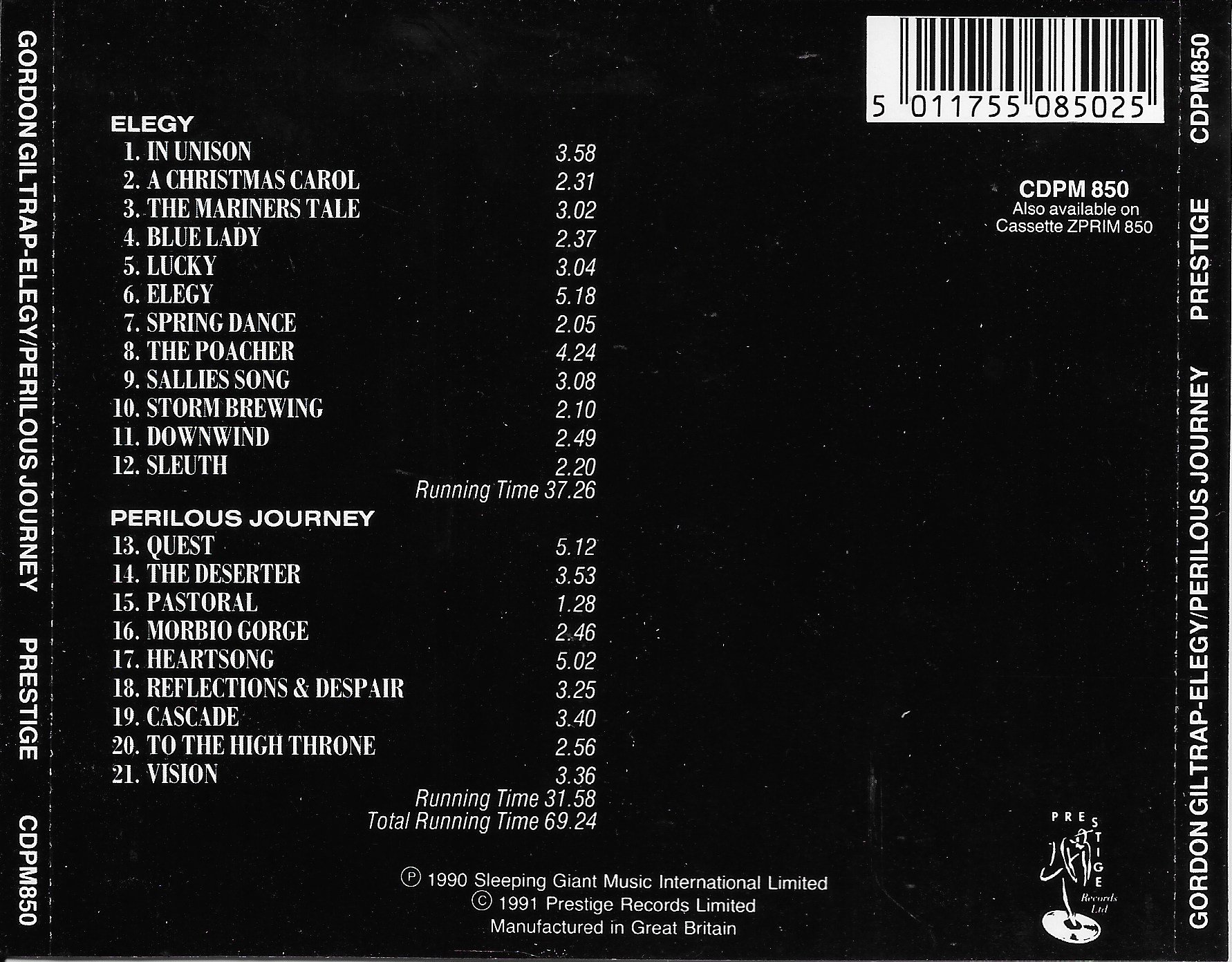 Back cover of CDPM 850